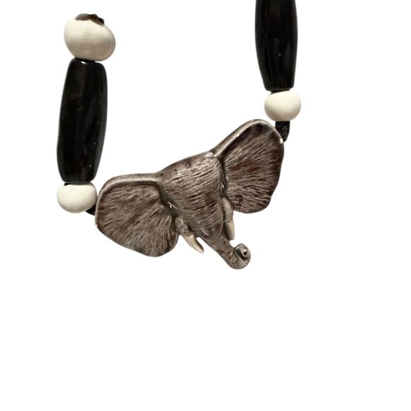 Handcrafted Elephant Beaded Necklace Fashion Jewelry Safari - Picture 4 of 12